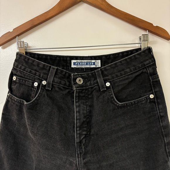 Vintage Brody Jeans black wash flare jeans size 3 - Picture 4 of 6